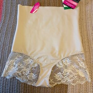 Maidenform Cream Lace High-Waisted Shapewear NWT
